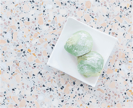 Matcha green tea mochi