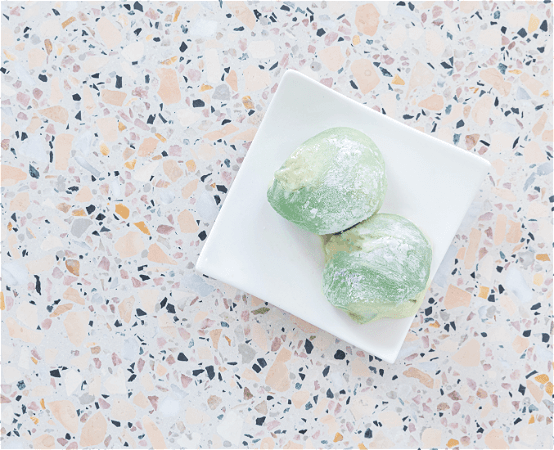 Matcha green tea mochi